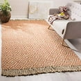 thumbnail image 2 of Safavieh Natural Fiber Collection NF266B Handmade Boho Diamond Tassel Jute Area Rug, 8' x 10', Orange, 2 of 5