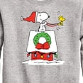 thumbnail image 3 of Peanuts - Snoopy & Woodstock House Sleigh - Toddler And Youth Crewneck Fleece Sweatshirt, 3 of 6
