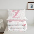 thumbnail image 6 of Erosebridal Initial A-Z Bedding Sets Queen with Comforter, Initial Letter Z Duvet Insert, Girly Princess Bow Decor, Reversible, 6 of 8