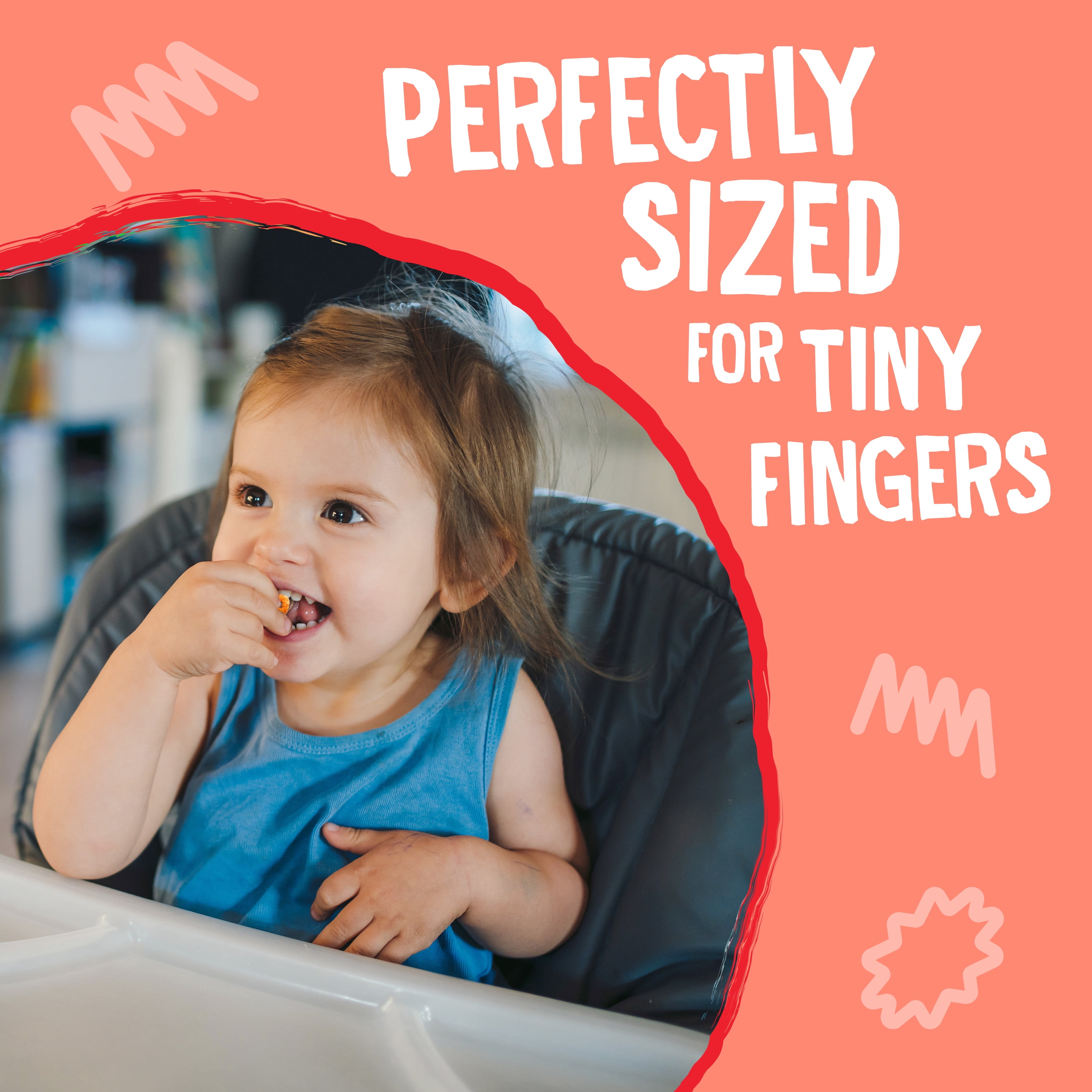 Earth's Best Organic Bite-Size Melty Hoops Strawberry Mango Puffed Baby Snack, 0.32 oz Bags (4 Pack)