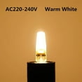thumbnail image 3 of G4 LED 220V 2W 2700K warm white 200LM, silicone bulbs replace traditional 20W halogen bulbs, 5-pack, 3 of 5