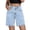 Light blue, variant on YVNAURA Women's High Waisted Jorts Baggy Denim Shorts with Pockets Y2K Vintage Casual Summer Jean Shorts Loose Elastic Waist 2026 Trendy Outfits,Blue,L