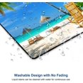 thumbnail image 5 of Beach Mouse Pad, Coconut Trees Mouse Pad, Nature Mouse Mat Square Waterproof Mouse Pad Non-Slip Rubber Base MousePads for Computer Office Laptop Men Women Kids, 9.5"x7.9"x0.12" Inch, 5 of 6