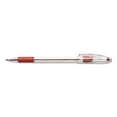 thumbnail image 2 of Pentel BK91B R.S.V.P. Stick Ballpoint Pen, 1mm, Trans Barrel, Red Ink, Dozen, 2 of 3