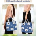 thumbnail image 4 of FORMRS Womens Corduroy Tote Bag Crossbody Shoulder Handbag with Pocket, White Polar Bear, 4 of 7