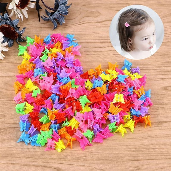 Meidiya 30Pcs/Set Butterfly Hair Clips Claw Barrettes, Assorted Color Mini Jaw Clip Hairpin Accessories For Women Girls Kids, Baby Cute Clamps Hairpins