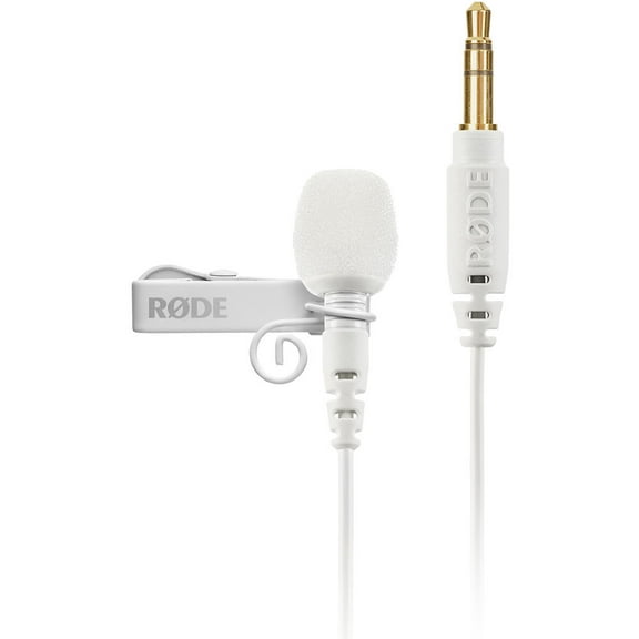Rode Lavalier GO Professional-Grade Wearable Microphone, White