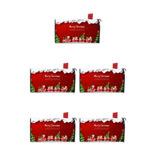 Maytalsory Effortlessly Install And Remove Easy To Mailbox Cover Vivid Print Cloth Abstract Style Colorful Mailbox Cover YTYH2309094 5Set