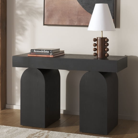 Safavieh Ekoshi Modern Wood Console Table, Black