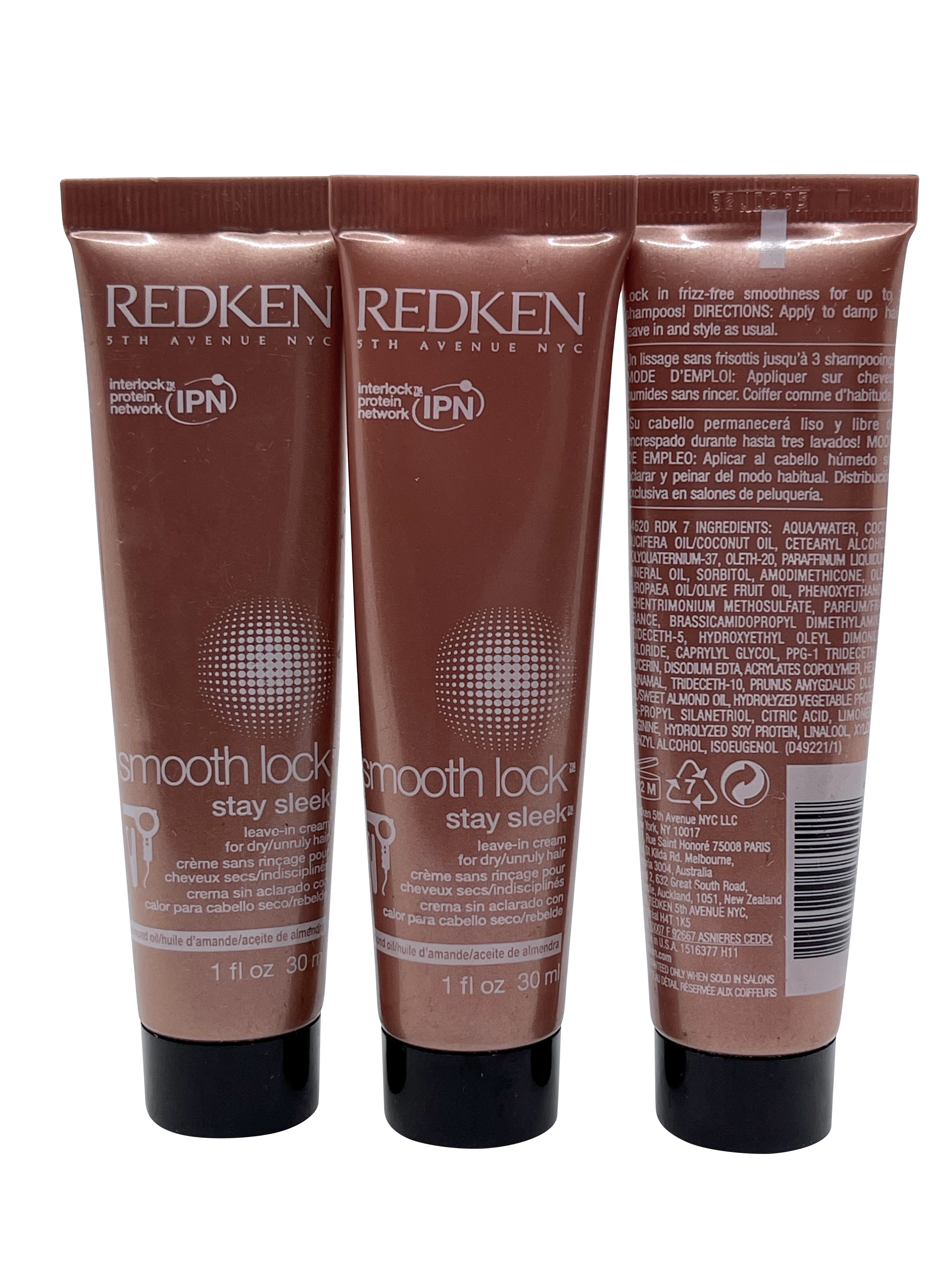 Redken Smooth Lock Stay Leave-In Cream 1 Oz of 3) - Walmart.com