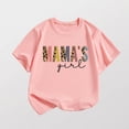 thumbnail image 2 of Ccpelsie Girls Toddlers' Short-Sleeve Graphic T-Shirts Crewneck Kids Tee Tops Girls Clothes Light Pink,7-8 Years, 2 of 4