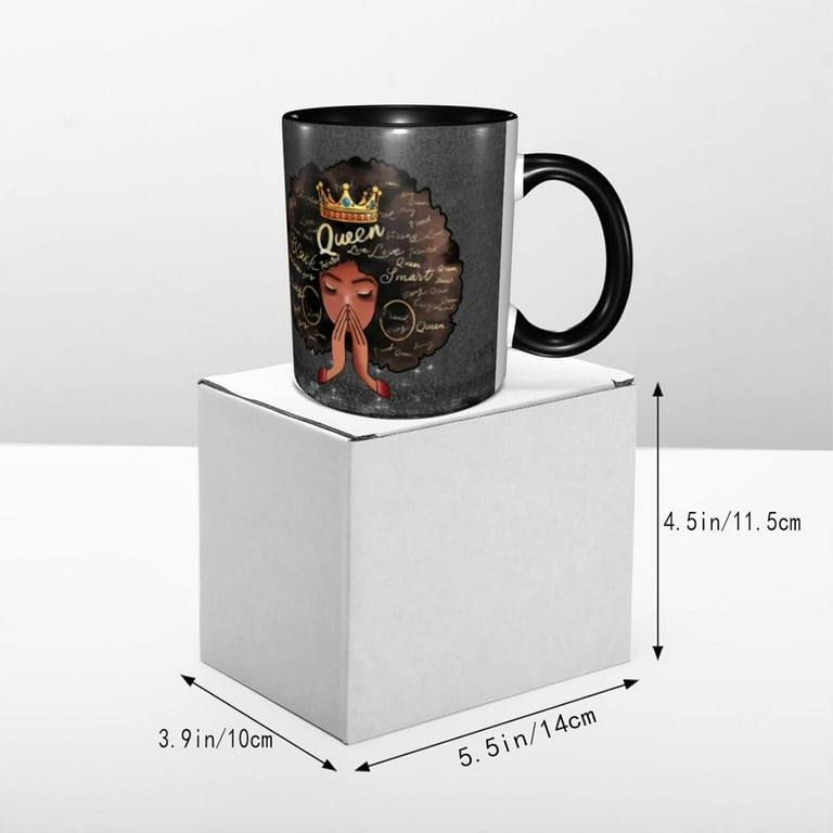 Unique Design Coffee Mug Tea Cup for Women and Girls, Perfect Gift for African  American Woman, Colored Cup with Round Mouth - Walmart.com