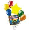 7 pc Construction Balloon Bouquet Decoration Happy Birthday Tonka Dump Truck