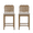 Brown-Chenille, variant on Dayalane 26" Counter Height Bar Stools Set of 2, Farmhouse Wooden Bar Stools with Ladder Back, Chenille Upholstered Kitchen Island Chairs for for Island Bar Island Cafe Kitchen, Beige