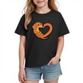 thumbnail image 2 of Xdegoge Kids Girls Dog Lover T-Shirt Dachshund Heart Shape Print Cute Animal Theme Top for Toddler Baby Kids Tween Teen 3-10Y, 2 of 9