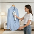 thumbnail image 2 of Huanglei Portable Handheld Travel Garment Steamer With 180° Rotating Head USB Powered For Mini For Home And Trip (Yellow White), 2 of 6