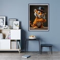 thumbnail image 7 of Diamond Art Kit for Adults, Cute Tiger Detective Hat Magnifying Diamond Painting for Adults Beginners, 5D DIY Diamond Art Painting Kits, Colorful Diamond Painting Craft for Home Decor 12x16, 7 of 7