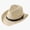 Beige, variant on Elegant British Style Panama Straw Hat for Women and Men Wide Brim Summer Sun Casual Outdoor Travel Beach Cowboy Hat