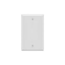 Monoprice 1-Gang Blank Wall Plate - White  for Home ,Office, Personal Install