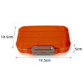 thumbnail image 3 of Caja De Señuelos De Pesca Caja de cebo de pesca de 4 lados caja de pesca multifuncional herramienta de pesca (naranja grande) Likrtyny Para Estrenar, 3 of 9
