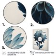 thumbnail image 3 of Designart Hyperrealistic Blue And White Flower I Canvas Wall Art, 3 of 5
