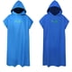 thumbnail image 3 of Qarigey Albornoz de repuesto de secado rápido a prueba de viento de manga corta para hombres y mujeres con capucha de Color sólido para playa Pijama Negro, 3 of 6