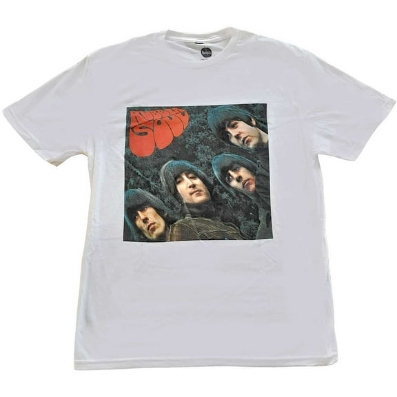 Men's Beatles Rubber Soul Album Cover T-shirt Small White