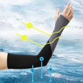 thumbnail image 4 of Coofit Cooling Arm Sleeves Elastic - Soft Sun Protection Arm Covers Summer Arm Sleeves, 4 of 4
