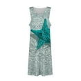 thumbnail image 5 of DailyTrove Women's Loose Fit Vacation Dress, Sleeveless, Beach Trip & Resort Style, Breathable Cotton Blend, Solid Color, 5 of 6