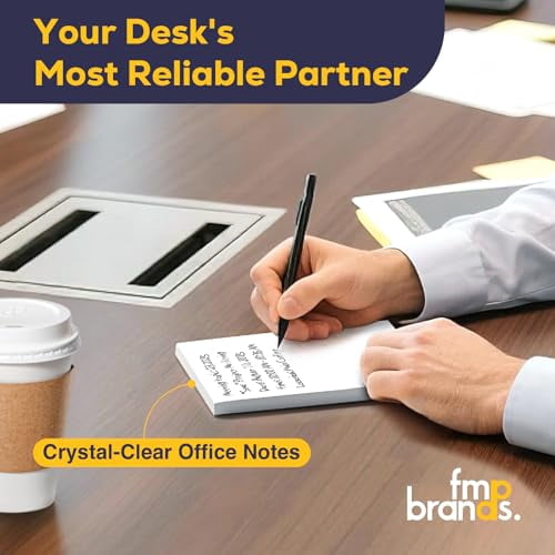 FMP Brands 100 Pack (Total 10000 Sheets) Note Pads 4x6, 100 Sheets Per Memo Pad, Server Note Pads, White Waitress Server Note Pads, Writing Scratch Paper, Pads of Paper, To Do List Small Note Pads