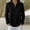 Black, variant on NominalSnug Sweatshirts for Women Long Sleeve Shirts V Neck Collared Loose Fit Pullover Tops