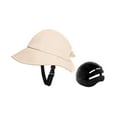 thumbnail image 4 of QccHieUs Bicycle Sun Hat with Hard Shell Adjustable 58-6cm for Biking Breathable Stylish Beige, 4 of 9