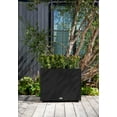 thumbnail image 5 of Veradek Block Series Span Short 24" Plastic Planter - Black, 5 of 12
