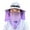 Purple1, variant on Glisme Sun Hat With Fans For Men Solar Fan Hat For Women Men Wide Brim Face Full Coverage Outdoor Beach Fishing Gardening Working Casual Summer Cooling Bucket Hat Blue