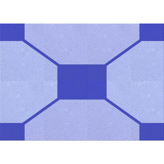 Ahgly Company Machine Washable Indoor Rectangle Transitional Light Slate Blue Area Rugs, 6' x 9'