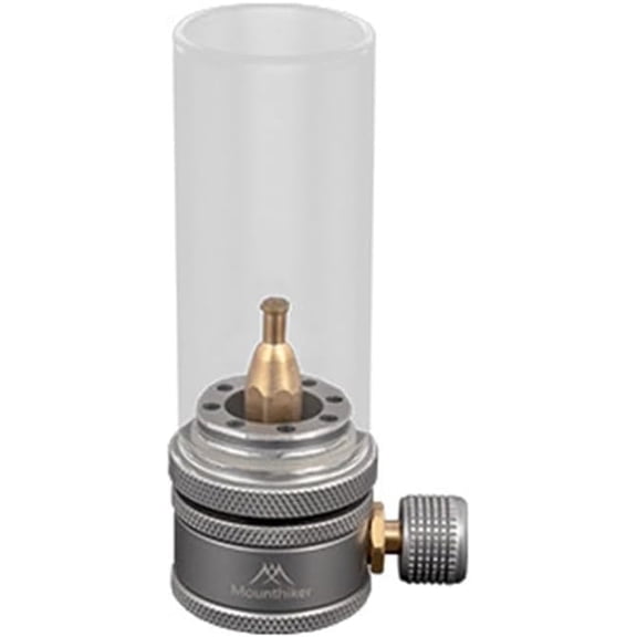 Gas Lantern for Camping with Aluminum Alloy Frame and Refillable Tank, Hiking Lamp