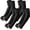 Black, variant on Arm Sleeves with Thumb Hole, UV Sun Protection Cooling Compression Cover Sports for Men/Women