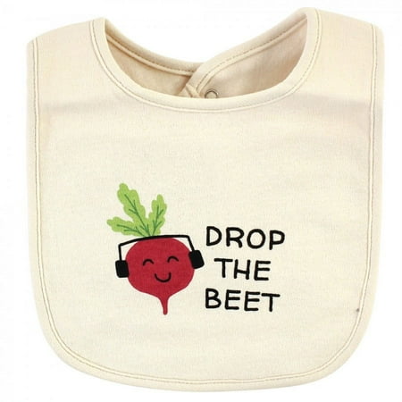 Hudson Baby Infant Girl Cotton Bibs, Veggies, One Size