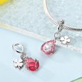 thumbnail image 5 of MULA 925 Sterling Silver DIY Charm 5A Zircon Fruit Clover Pendant fit Bracelet for Women Jewelry, 5 of 7