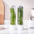 thumbnail image 3 of Sioweci Cilantro Storage Box for Refrigerator Herb Keeper with Clear Lid Adjustable Vents BPA-Free Preserves Vegetables Freshness Herb Storage Container for Cilantro Parsley Asparagus White, 3 of 13
