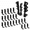 24PCS-2''X6'' Joist Hanger, variant on 48PCS 2''X8'' Joist Hanger Carbon Steel Wood Bracket for Deck and Pergola Builds