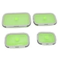 thumbnail image 1 of Foldable Meal Container, 4pcs Collapsible Lunch Container Flexible Safe  For Office Pink,Green,Rose Red, 1 of 8