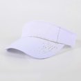 thumbnail image 4 of Adjustable Blank Sun Visors For Women Men Neon Yellow Sports Tennis Golf Sun Visor Cap Dusty Pink White Black, 4 of 4