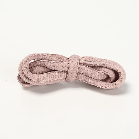 XmhyTop-A Oval Shoe Laces Pair 120cm Half Round Universal Replacement Strings for Sports, Running Daily Shoes,1 pair,Grey Pink