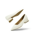 thumbnail image 2 of DREAM PAIRS Women's Chunky Heels Closed Toe Low Block Work Shoes Pointed Toe Dress Comfortable Wedding Pumps, 2 of 7