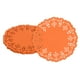thumbnail image 1 of 50 piezas de doilies de papel, doilies de papel de encaje de 4.5 pulgadas, manteles desechables de papel naranja, 1 of 7