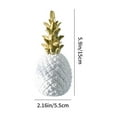 thumbnail image 3 of wtgtog Golden Pineapple Ornament, Resin Material Handcrafted Design, Modern Decorative, For Living Room Wine Cabinet & Desktop, Figurine, 3 of 6
