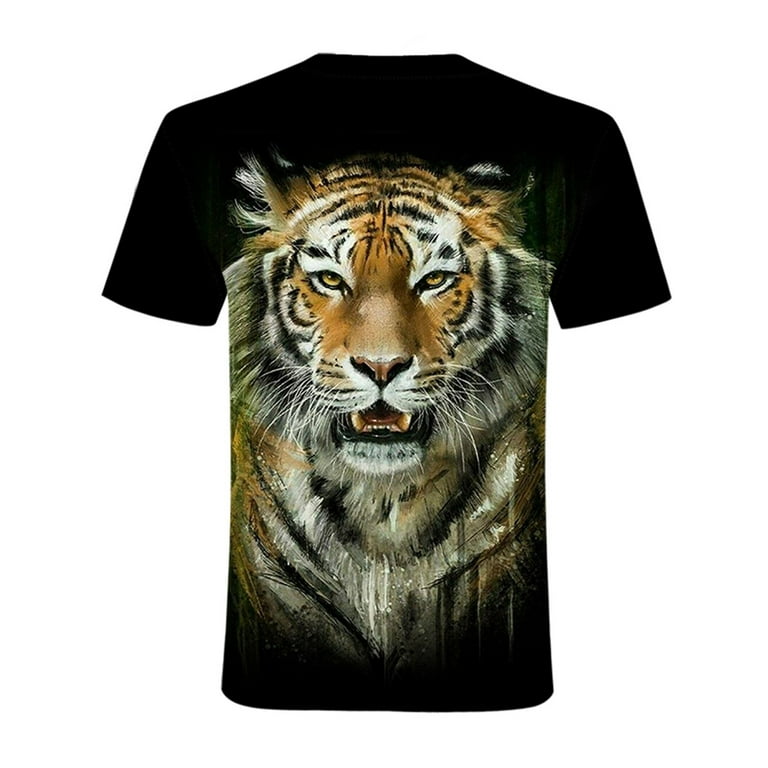  Tiger Skin Pattern Men's Polo Shirt Short Sleeve Regular-Fit  Stretch T-Shirt : Clothing, Shoes & Jewelry