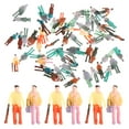 thumbnail image 1 of 100 moldes pintados multicolores para figuras de personas, escala N 1:150 (estilo aleatorio), 1 of 7