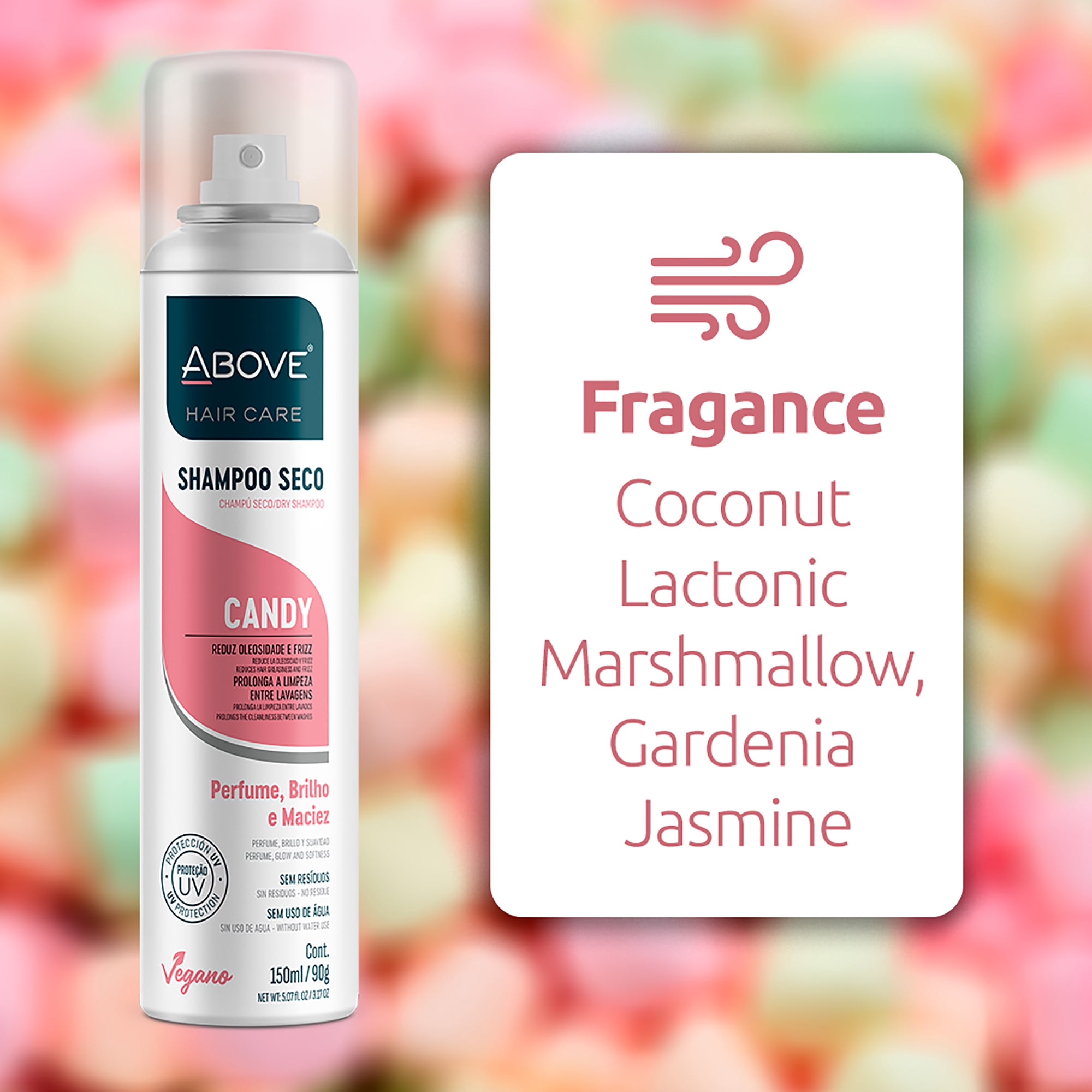 ABOVE Dry Shampoo Set, Volumizing Hair Products, Candy, 4 Pcs